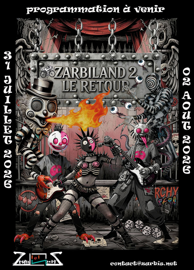 flyer Zarbiland 2026 31 juillet 02 août sans programmation